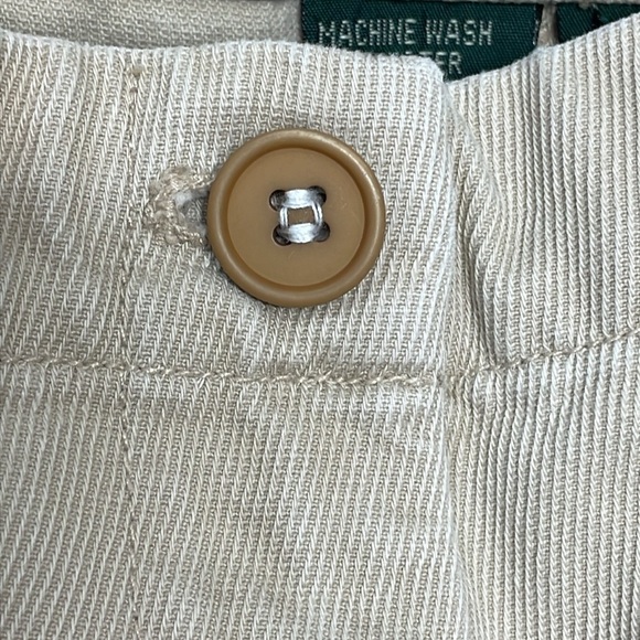 Vintage Lauren Ralph Lauren 100% Cotton Textured High Waisted Pants 10 - Picture 13 of 14